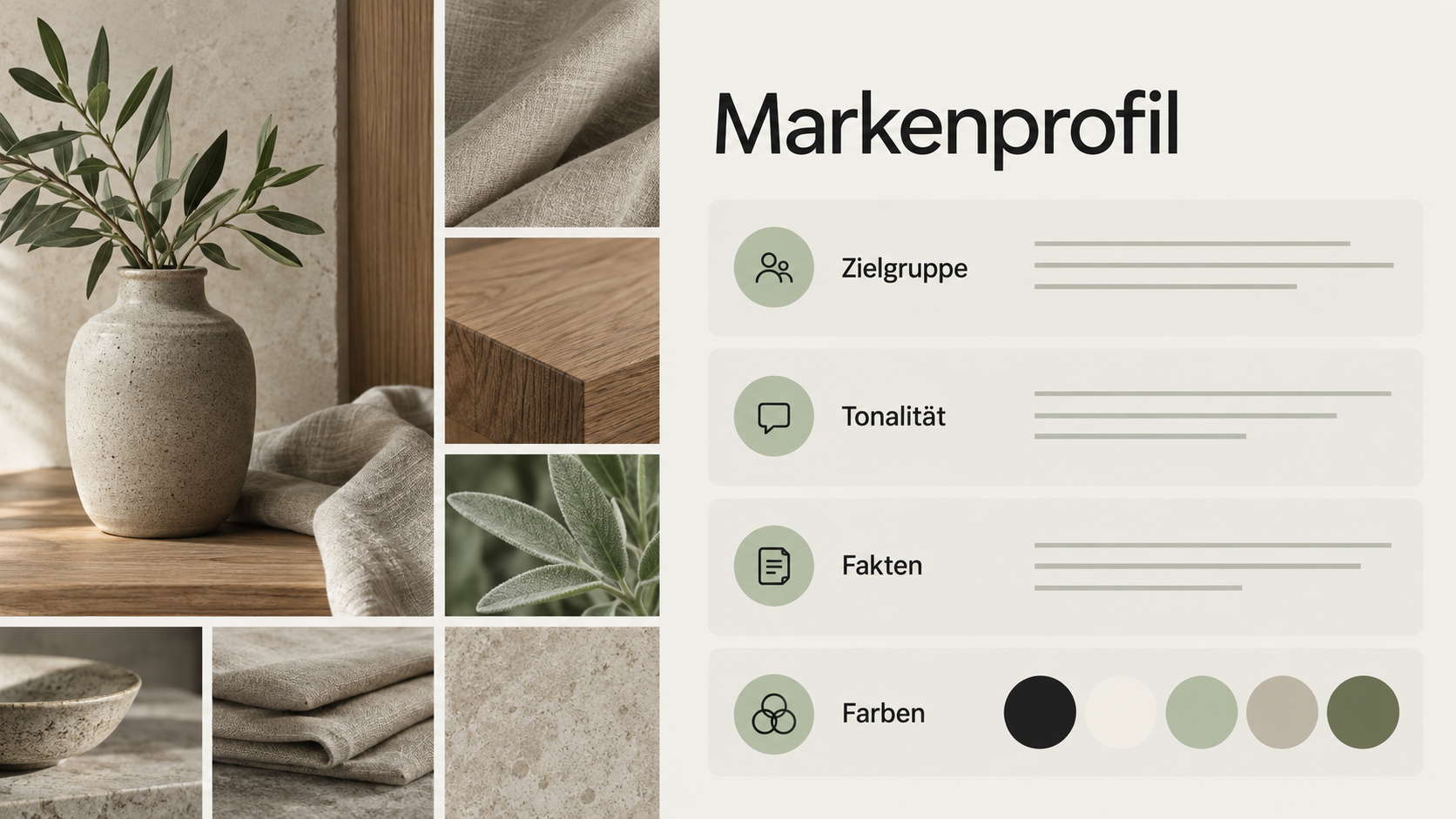 Klare Vorgaben für eine erkennbare Stimme. Illustrative Funktionsdarstellung mit individuell gestaltetem Erscheinungsbild.