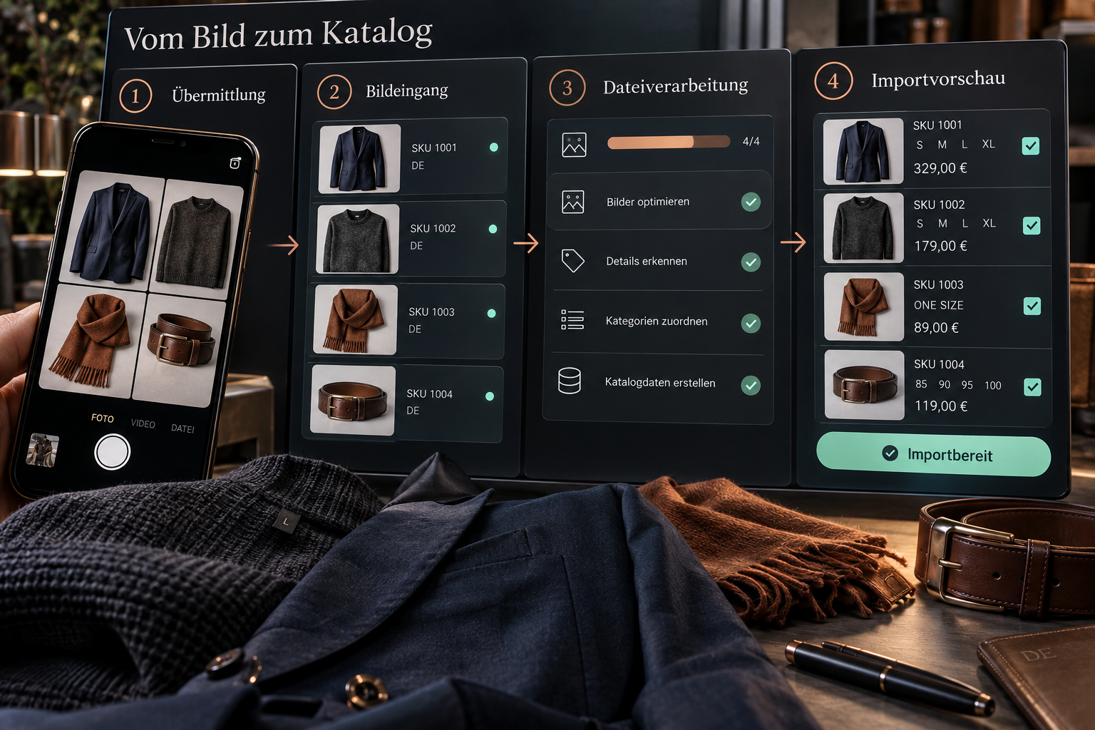 Mobile Bildübermittlung und Importvorbereitung