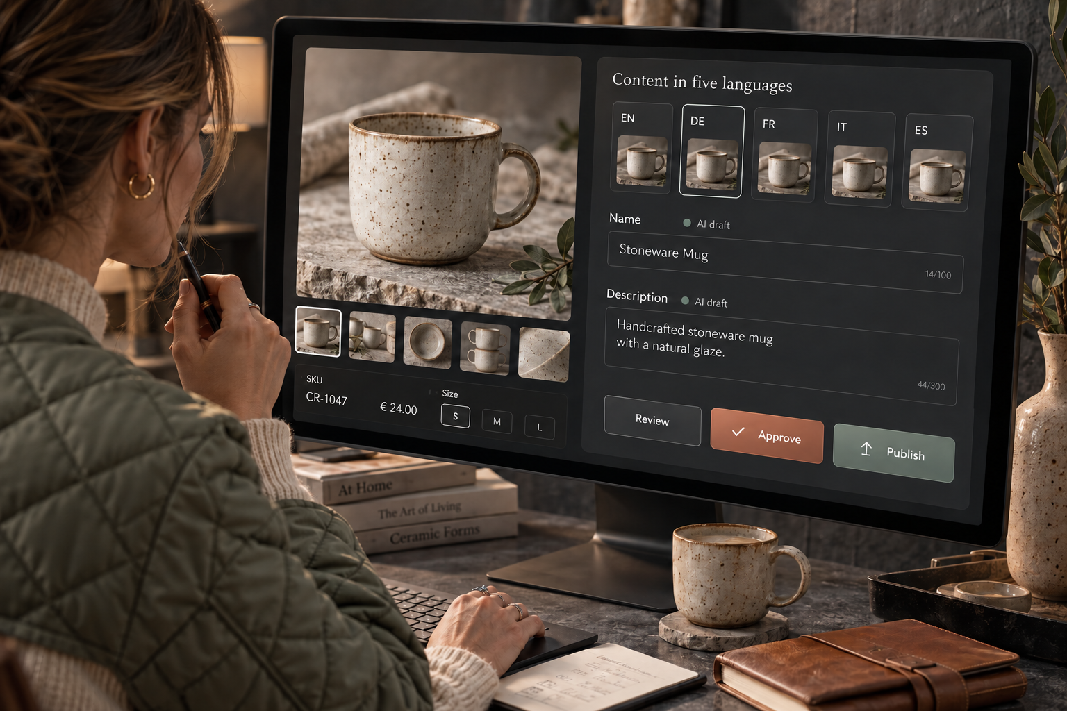 AI content workflow in five languages
